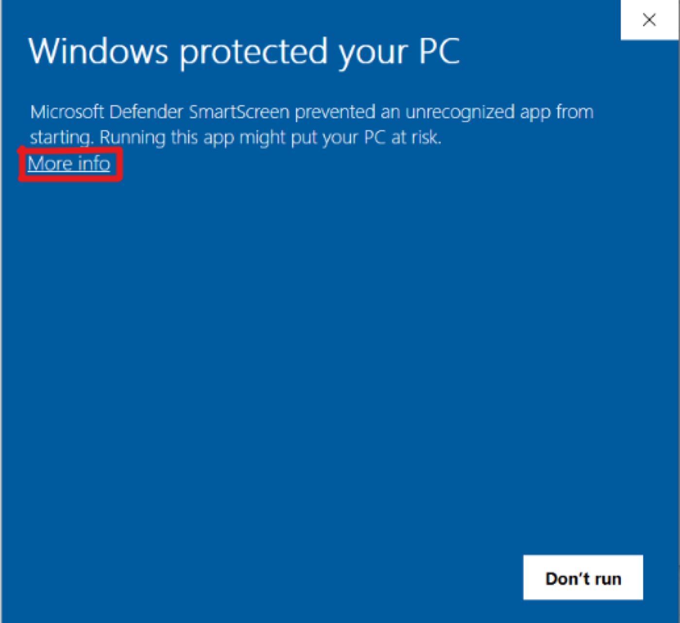 Choose Keep when downloading the installer